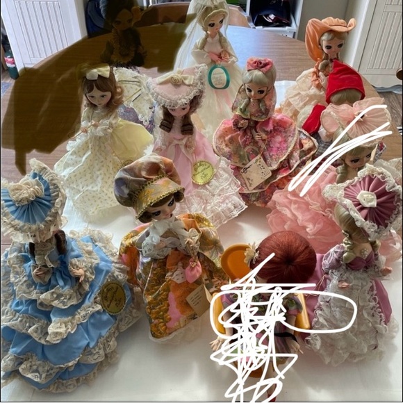 Vintage Bradley Dolls - bundled 9 dolls - Picture 1 of 12